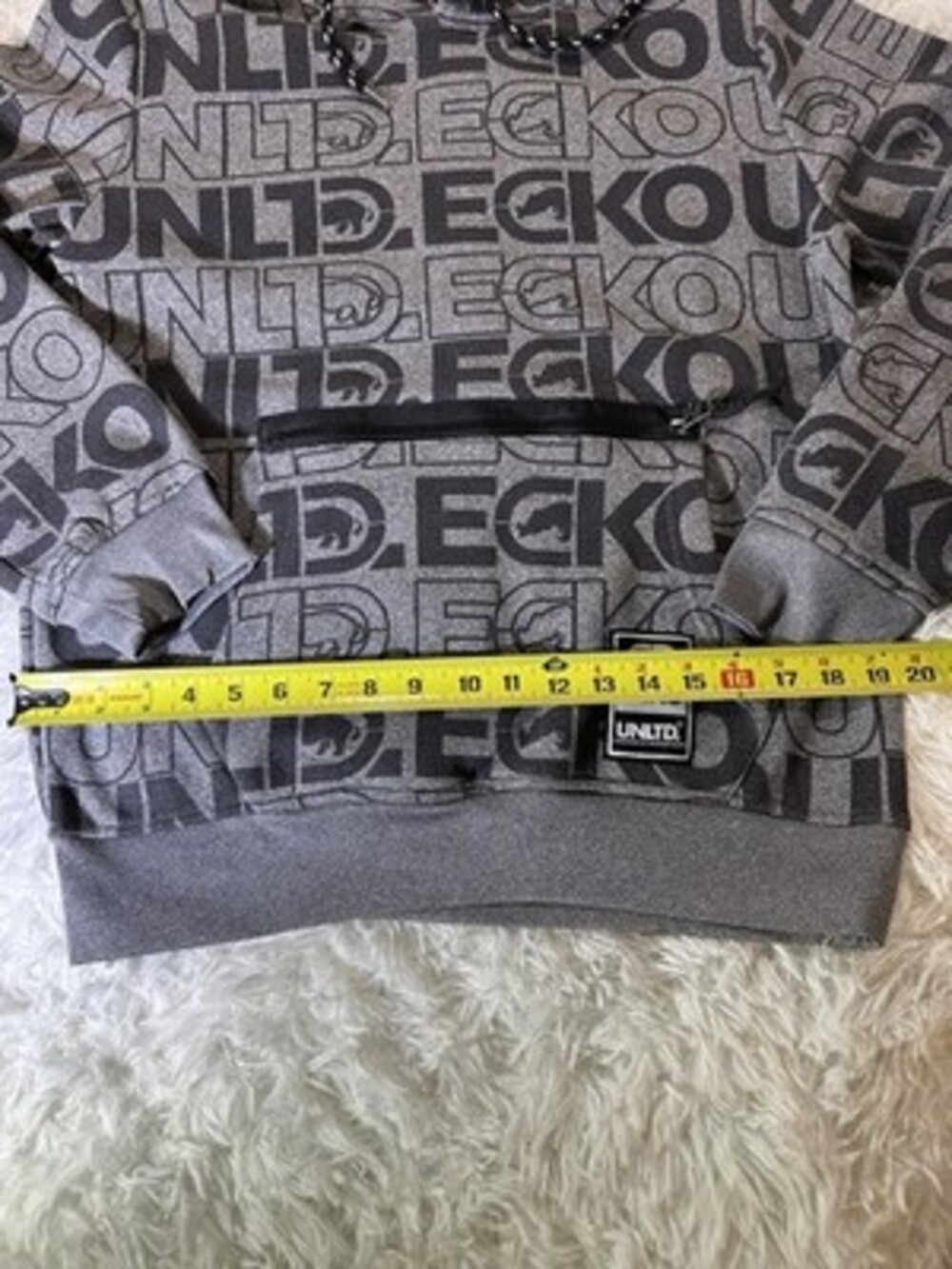 Ecko Unltd All Over Logo Hoodie Mens size XL New With Tags! - Picture 5 of 14